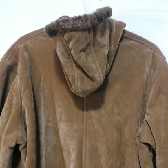 STYLE | large | Brown Hooded Coat with Embroidery - Picture 11 of 16